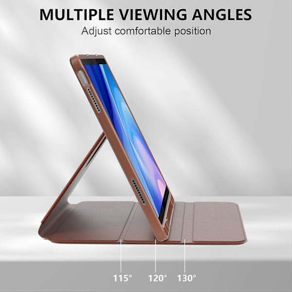 Fodral för Lenovo Tab P12 TB371FC Läder+Akryl+TPU Stativ Tabletskydd med Auto Väcka/Sova