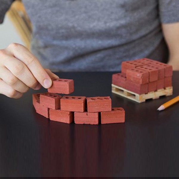 Miniatyrmodell Tegelbyggnad gör-det-själv- set för barn En set med 50 korn [kk]