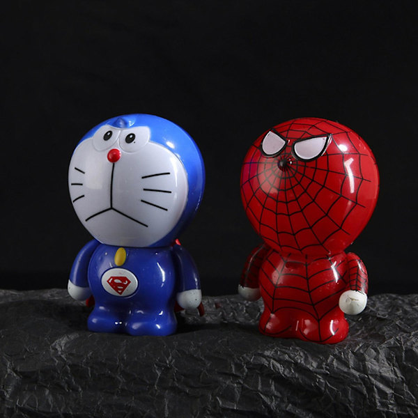 8 st Superhjältar Doraemon Modell Rostsäker Samlarobjekt Solid Cosplay Green Lantern The Flash Spider[D]