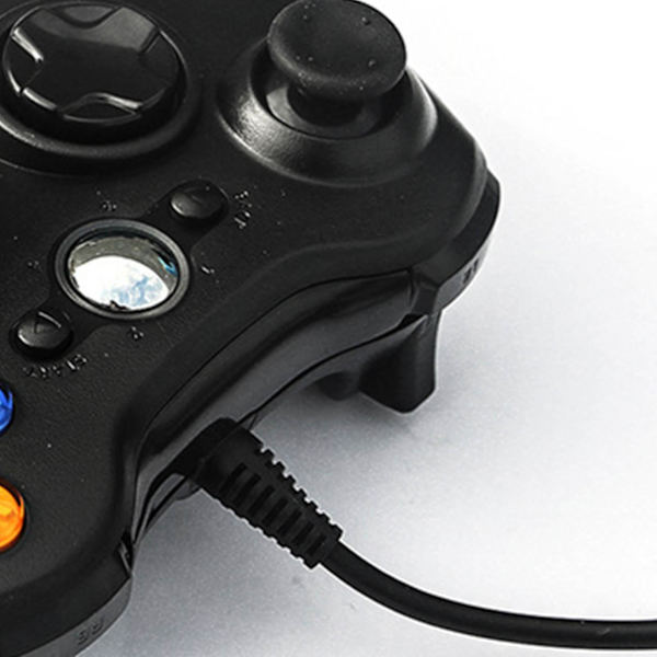 Trådbunden Spelkontroll för Xbox 360 Universal Vibration Trådbunden Joystick Spelkontroll för Android för PC Svart