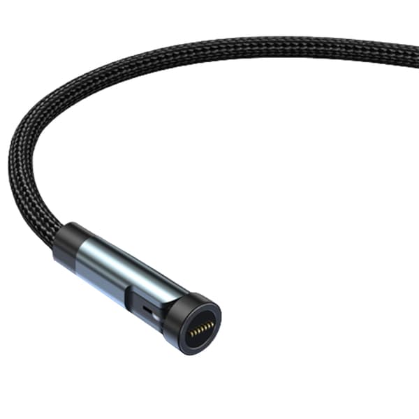 USB-C magnetisk opladningskabel sort 1 meter