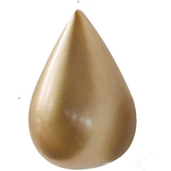 Set med 2 Kreativa Tårförmade Kapphängare Väggdekor Modern Dekoration, 7,5 X 4,8 / Guld