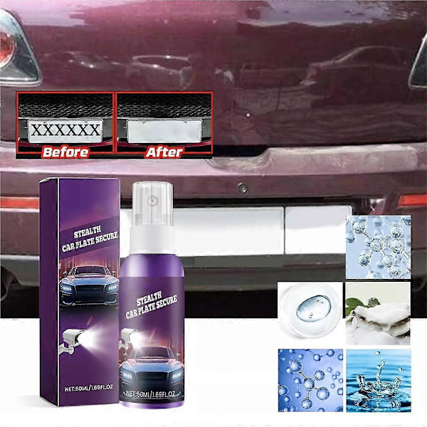 Osynlig Nummerplåtspray, Reflekterande Nummerplåtspray 1pc