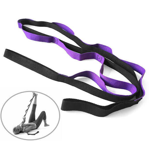 Yoga Daisy Chains Multi-loop Yogarem Icke-elastiskt Stretchband[D]