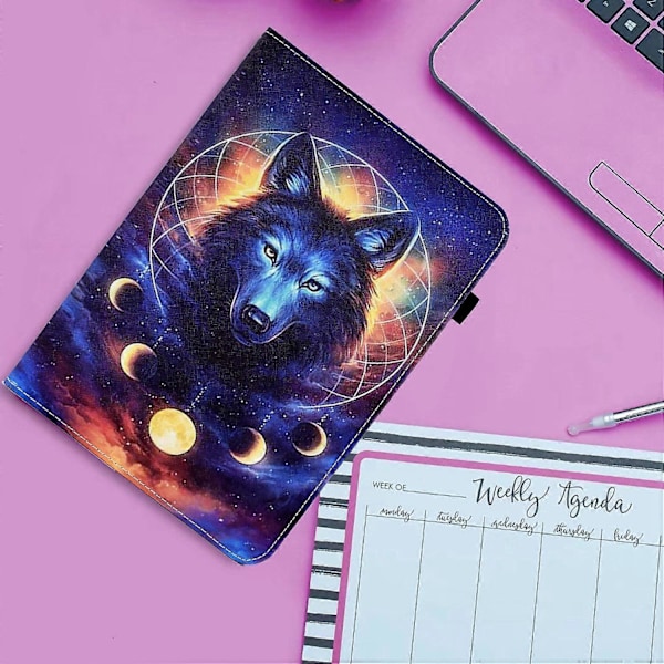 Läder Smartfodral för Lenovo Tab M11 / Xiaoxin Pad 11 2024 Space Wolf