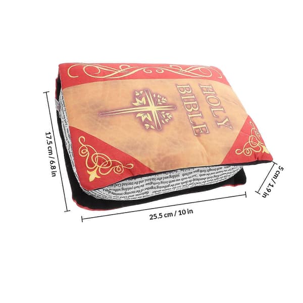 Mørkerød Bibel Pude Plyslegetøj til Uddannelsesbrug[D]