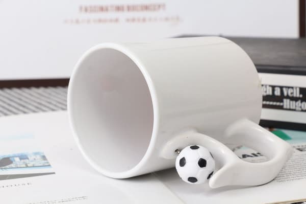 Fotballkrus minimalistisk keramikk hjemmekontor student[D]