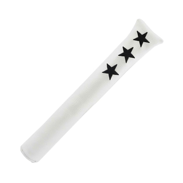 Golf Alignment Stick Skydd Konstläder Vattentätt Golfklubbsfodral Hållare för Alignment Sticks[D] White