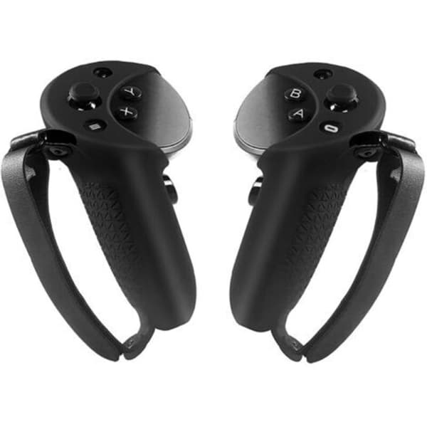 Silikone beskyttelsesetui til Meta Quest Pro VR-spilcontroller – Erstatningstilbehør med justerbar håndledsrem – Sort（D）