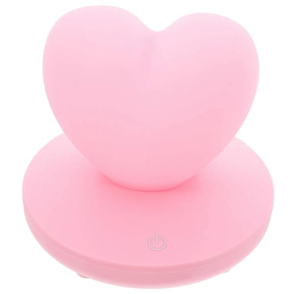 Hjerteformet Natlampe USB Genopladelig Hjerte Lampe Touch Lampe Hjerte Sengelampe[D]