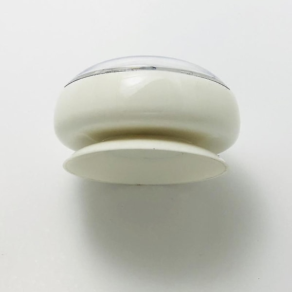 Mini sugkopp väggklocka badrum anti-dimma vattentät klocka kök toalettklocka liten kvartsklocka skrivbordsklocka 7cm, vit [kk]