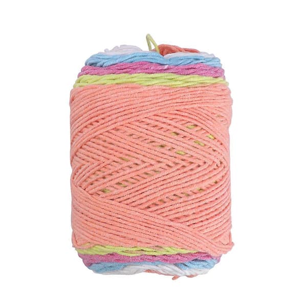 Fargerikt ullgarn, håndlaget strikkemateriale for genser, lue, høst, vinter, DIY 1 rull [D] Multi 19300.00X0.10X0.10CM
