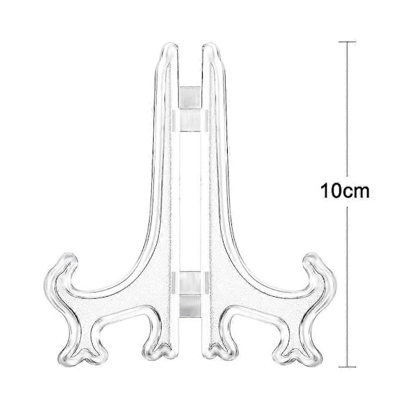 12 stk. Plastik Staffeli Pladeholdere, Pladeholdere, Foldbare Plader, Visningsstativer Til Præsentation Af Samlingsplader, Skåleholdere, Bøger, Plader