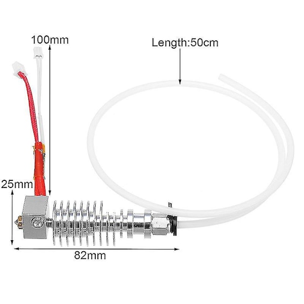 Anycubic 3D-skrivartillbehör V5 J-huvud Extruderhuvud för I3 Mega 3D-skrivare