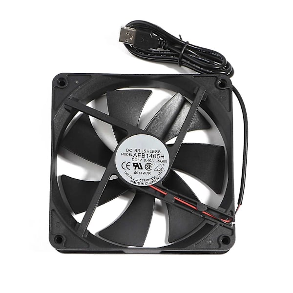 PC CPU blæser køler køleplade udstødning CPU køleblæser udskiftning 1800R 14x14cm[D]