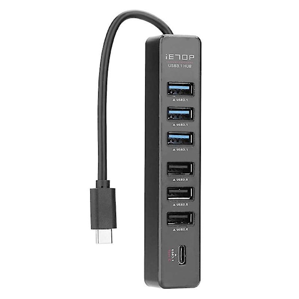 USB Hub 4/7 Port Expander Adapter USB 3.1 Hub Multi USB C Splitter Hub Multiple USB3.1 USB-Hub Til Laptop PC[D] B