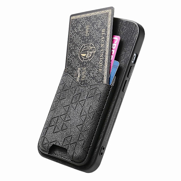 Til Nothing Phone (2a) Etui med Præget Mønster, Kortholder, Støttefod, Læder Bagcover [D] Multicolor Style D