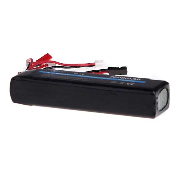 BQY Lähetin LiPo-akku 11.1V 2200mAh 3 liittimellä JR Futaba Walkera WFLY FS Lähetin Akulle