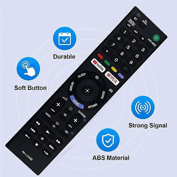Ersättningsfjärrkontroll för RM-L1370 Led 3D TV-fjärrkontroll 149331411 1-493-314-11 -Tx300