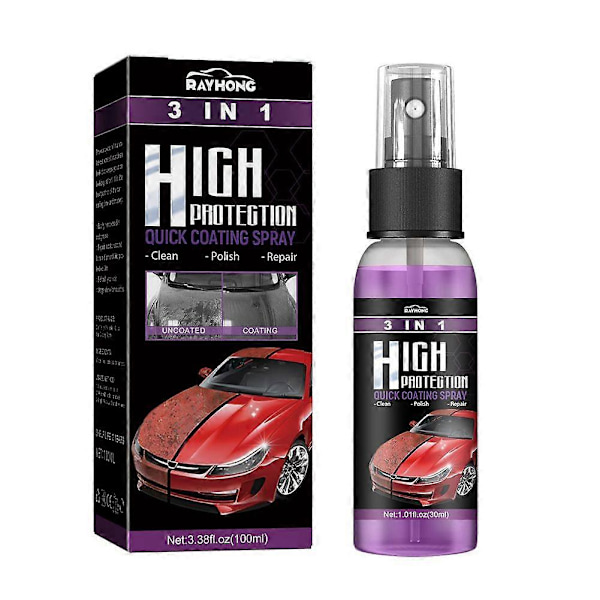 1-3KPL 100ml Auton Keraaminen Pinnoitesuihke 100ml Auto Nano Keraaminen Pinnoite Kiillotussuihke Vaha Korkea Suoja Auton Maalin Naarmujen Korjaus[D] 3PCS