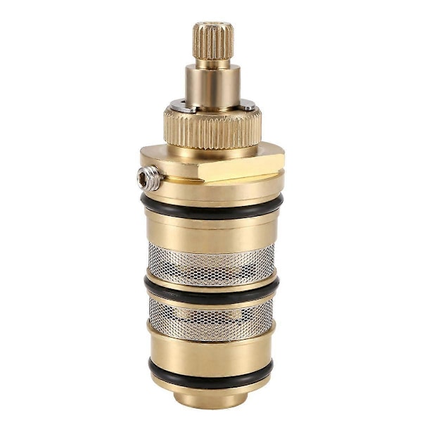 Brass Termostatisk Dusjmikserventil Stang Reparasjonssett Bad Vanntemperaturkontroll Brass Color