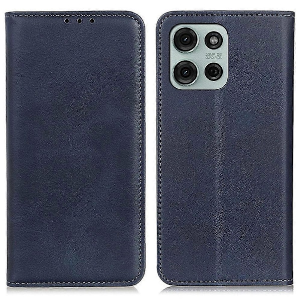 Fodral för Motorola Moto G75 5G - Delat Läder Flip Wallet - Kaffe