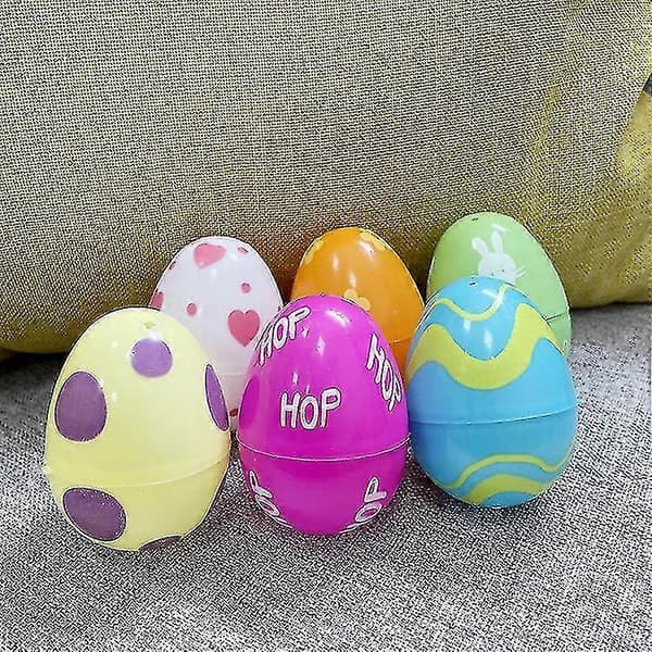 Påskeeggskall 2.5\" Multi-størrelse Eggeskall Åpne Egg Leke [D]