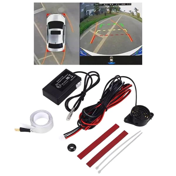 för DC 12V Auto Parkeringssensor Ljudvarningsindikator Sond Säker Körningstillbehör[D]