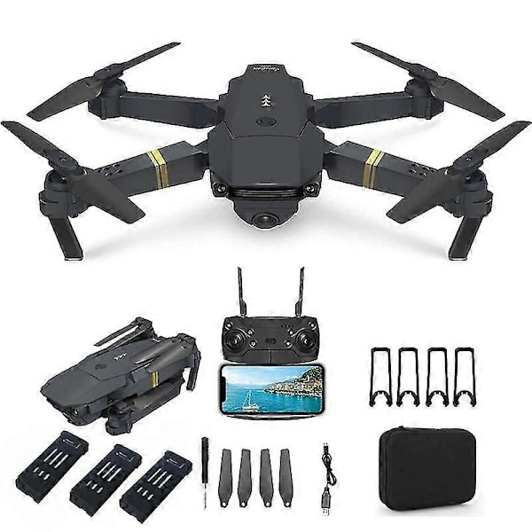 4k Drönare E58 Vikbar Fjärrstyrd Quadcopter Högupplöst Kamera Wifi Live Video[D]
