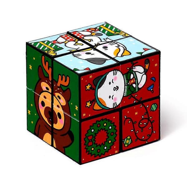 Puzzle Cube Legetøj - Jule Adoramals Jul[D]