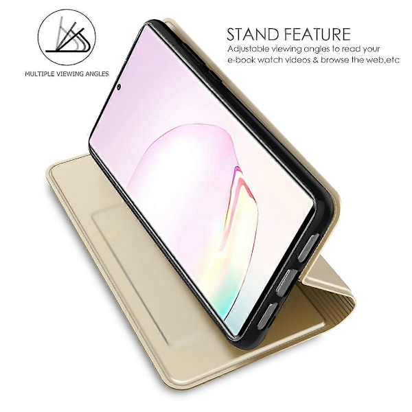 Etui til Infinix Note 40 Pro+ i PU-lær med kortholder, stativ og magnetisk lukking Multicolor Style D