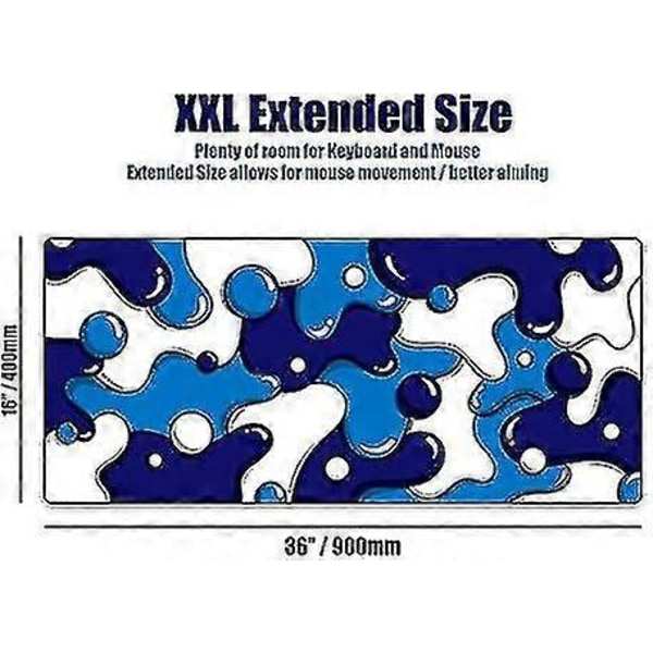 Kraken Keyboards Xxl Gaming Musematte - Profesjonell Håndverksmusematte - Gaming Skrivebordsmatte - 36\" X 16\" Utvidet Musematte (is)[D]