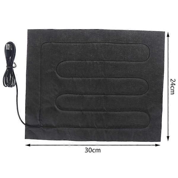 1st 5V USB Uppvärmda Strumpor Handskar Kolfiberkuddar Elektrisk Vinter Varm[D] Black 1 Pc