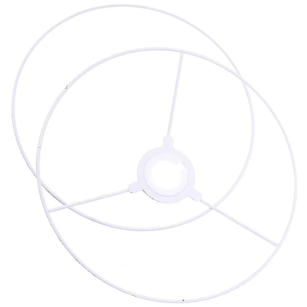 1 Sett Lampeskjermholder Ramme Ring Jern Lampeskjerm Ring Erstatning Lysdeler 40X40X1CM