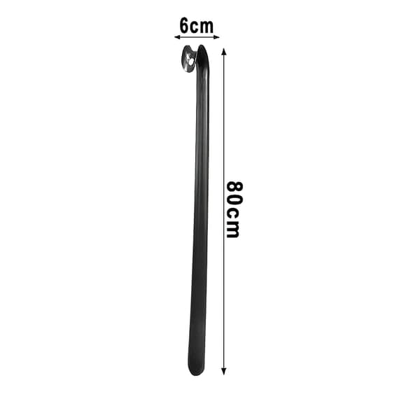 Langt skohorn i metal 80cm Sort[D] Black 1-Pack