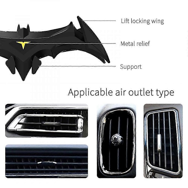 Biltelefonhållare med fladdermusvingar, Batman Gravity Car Phone Hol SVN