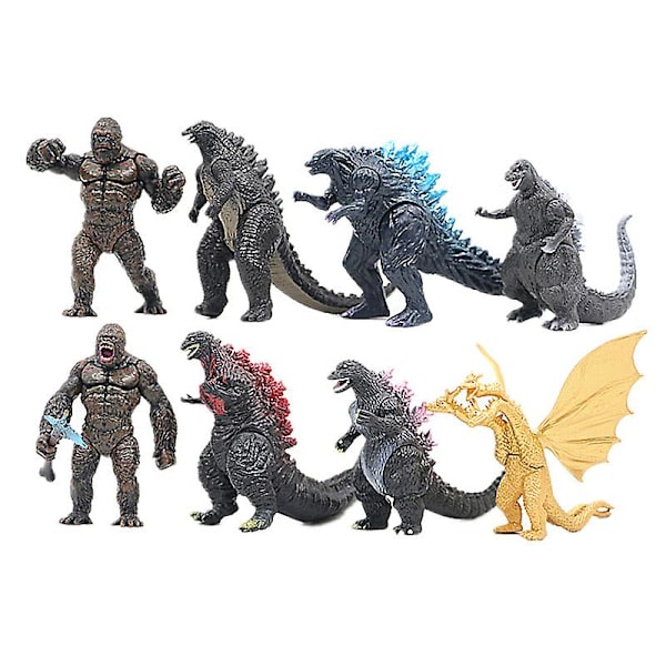 Uusi Godzilla Vs Kong 22 tyyliä Anime-hahmo Mechagodzilla Dinosaur Action Figure Keräilyhahmo Nuken Leikki Lelut Lahjat 2024