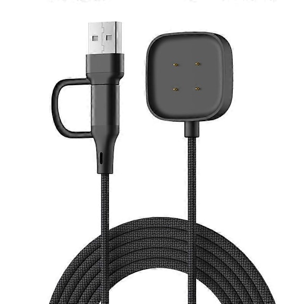 Fitbit Versa 3/4 -älykellon latauskaapeli / Fitbit Sense -magneettilaturi [D]