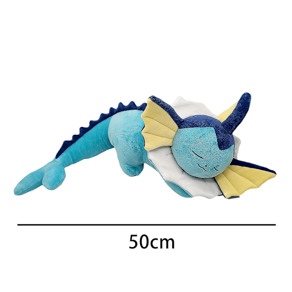 Sovande Vaporeon Pok Plush Vatten Eevee Barnens Plyschdocka