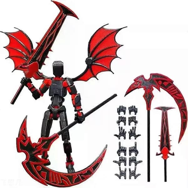 3D-printad robot skrivbordsdekoration 13 actionfigur Shapeshift robot Multi-ledad actionfigurer Uppgraderad rörlig robotdummy[D] need assembled-1