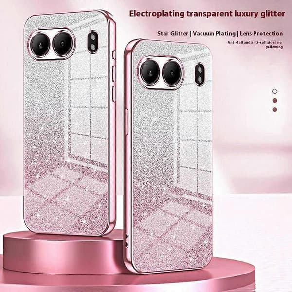 Til OnePlus Nord 4 Cover - Elektroplettering Gradient Glitter TPU Telefon Cover Multicolor Style E