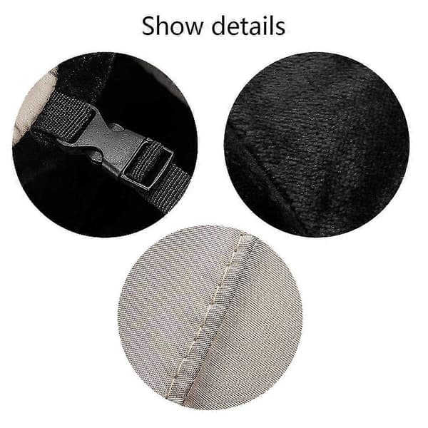 Neutral Shearling Fåreskind Læder Pilot Vinter Pels Hat[D] dark blue