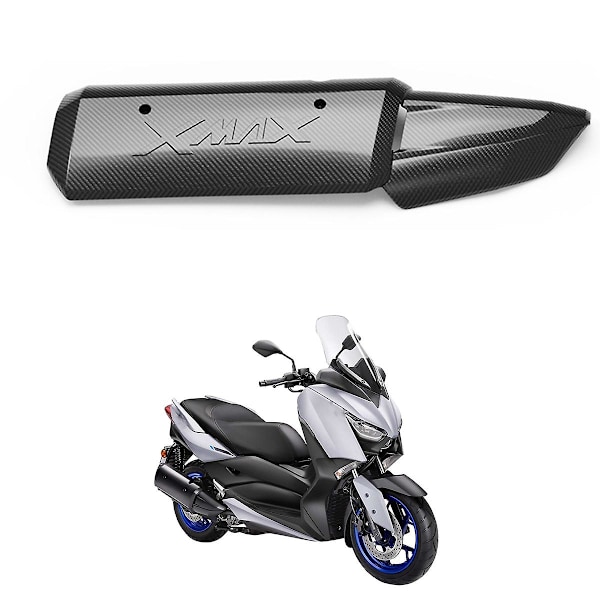 Udstødningsrørbeskytter til XMAX 250 300 400 XMAX250 XMAX300 XMAX400 Carbon Fiber Pattern