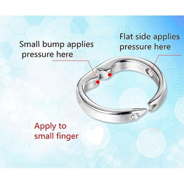 1 st Silver Anti Snark Ring för Snarkanordning Fingerring[D]