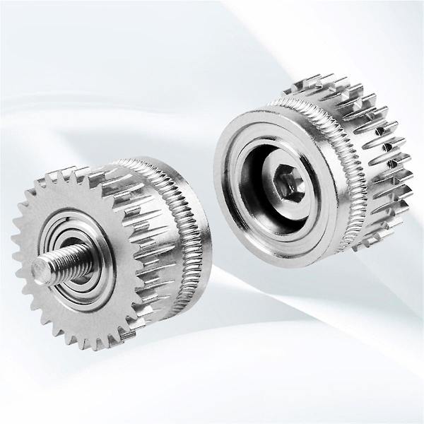 Härdat Stål Extruder Växel för K1/K1C/K1 Max/Ender3v3/V3Plus Slitstark Dubbelväxel