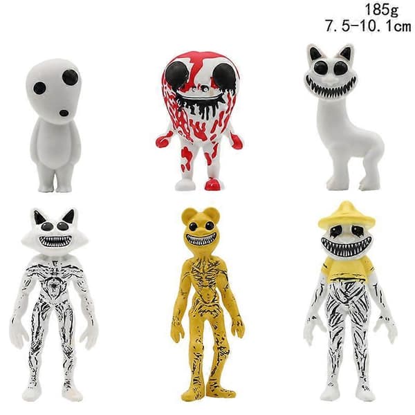 Zoonomaly Action Figures Leker Sett Kaketopper Minifigur Modell Dekor [D] A