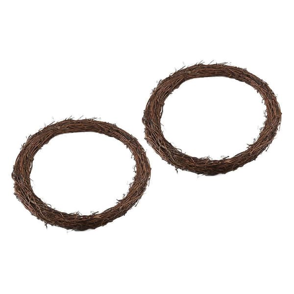 2 STK 35 cm Vinrankekransar för DIY Julhantverk Bröllopsdekorationer[D]