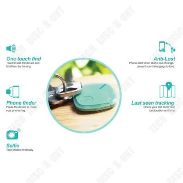 Trådløs nøglefinder kompatibel med iOS og Bluetooth 25M rækkevidde[D]