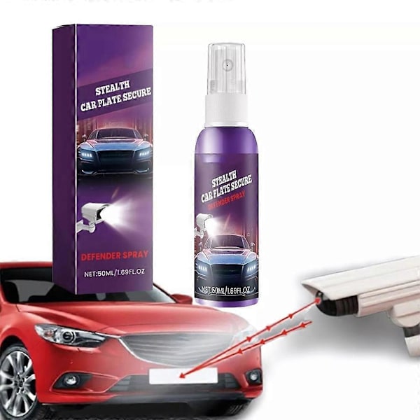 Usynlig Nummerplate Spray, Refleks Spray for Nummerplater 1pc