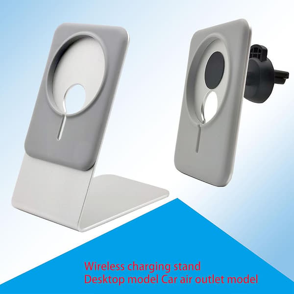 Magnetisk Laddningshållare för Mag-Safe Snabbladdning USB-Port Stativ[D] Gray